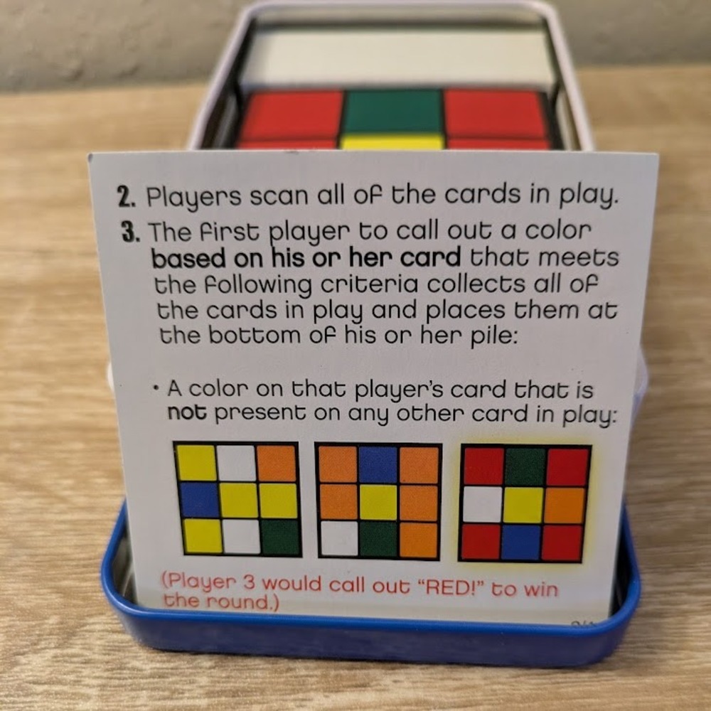 Rubiks Battle Card Game in Collector Tin University Games 2-6 Players Ages 7+ - Picture 7 of 14